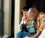 Carlos Santana and Wyclef Jean (Photo courtesy: Bang & Olufsen)