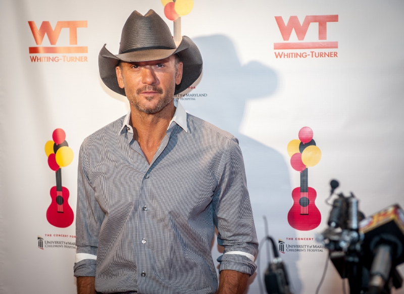 Tim McGraw is seen at the Concert For University of Maryland Children&apos;s Hospital, on Saturday October 24th 2015 in Baltimore Maryland. McGraw headlined the concert to benefit the patients and programs of the Hospital.  Edwin Remsberg AP Images for University of Maryland Medical System Foundation (PRNewsFoto/University of Maryland Medical)